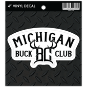 Michigan Buck Club Wordmark Vinyl Decal