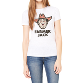 MI Culture Women's Ash Farmer Jack T-Shirt