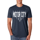 MI Culture Midnight Navy Detroit Motor City Wheel T-Shirt