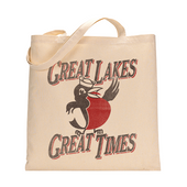 MI Culture Natural Great Lakes Great Times Robin Canvas Tote