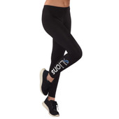 4Her Detroit Lions Women's Black Long Distance Leggings