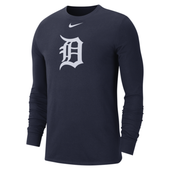 Nike Detroit Tigers Navy Team Logo Long Sleeve T-Shirt