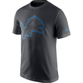 Nike Detroit Lions Anthracite Dri-FIT Travel Performance T-Shirt