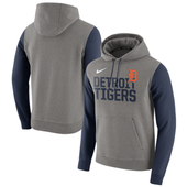 Nike Detroit Tigers Dark Gray Heather Club Fleece Pullover Hoodie