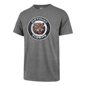 47 Brand Detroit Tigers Slate Gray Throwback Club Short Sleeve T-Shirt