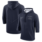 Nike Detroit Tigers Navy Heather Flux 3/4 Sleeve Pullover Hoodie