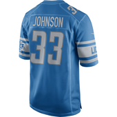Nike Detroit Lions Blue Kerryon Johnson Game Jersey