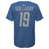 Nike Detroit Lions Youth Blue Kenny Golladay Dri-FIT Player Pride Name & Number T-Shirt