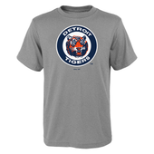 Outerstuff Detroit Tigers Child Heather Gray Cooperstown Collection '84 Logo Tri-Blend T-Shirt