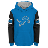 Outerstuff Detroit Lions Youth Blue Man In Motion Pullover Hoodie