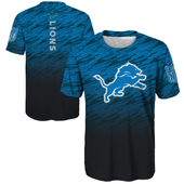 Outerstuff Detroit Lions Youth Gray Classic Gridiron Raglan Long Sleeve T-Shirt