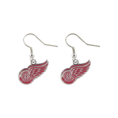 Detroit Red Wings Aminco Logo Dangle Earrings