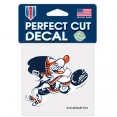 WinCraft Detroit Tigers Cooperstown Catcher Kitty Perfect Cut Color Decal 4" x 4"