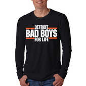 Motor City Bad Boys Black Detroit Bad For Life Long Sleeve T-Shirt