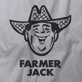 Farmer Jack MI Culture Long Sleeve T-Shirt - Gray