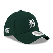 Detroit Tigers x Michigan State Spartans New Era Co-Branded 39Thirty Tech Flex Hat - Green