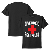 Motor City Bad Boys Black Give Blood Fight Probie T-Shirt