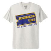 MI Culture Oatmeal Heather Blockbuster Video Be Kind Rewind T-Shirt