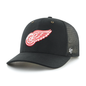 47 Brand Detroit Red Wings Black Carhartt Mesh X MVP Snapback Hat