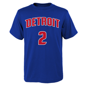 Outerstuff Detroit Pistons Child Royal Cade Cunningham Name & Number T-Shirt