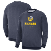 Michigan Wolverines Nike Crew Neck Sweatshirt - Navy