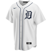 Nike Detroit Tigers White Home Casey Mize Official Replica Jersey