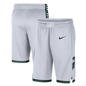 Michigan State Spartans Nike Home Replica Performance Basketball Shorts - White