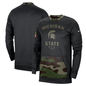 Michigan State Spartans Nike Therma-FIT Performance Crew Neck Sweatshirt - Black