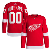 Adidas Detroit Red Wings Red Personalized Custom Authentic Pro Jersey