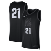 Michigan State Spartans Nike Limited Alternate Elite Basketball Jersey - Black