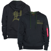 New Era Detroit Tigers New Era 2022 Alpha Industries Pullover Hoodie - Black