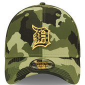 New Era Detroit Tigers Army Camo 39Thirty 2022 Armed Forces Day Flex Fit Hat