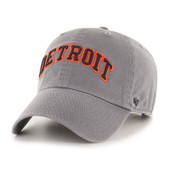 Detroit Tigers 47 Brand Cooperstown Script Clean Up Adjustable Hat - Gray