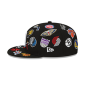 NBA New Era 59Fifty All Over Fitted Hat - Black