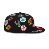 NBA New Era 59Fifty All Over Fitted Hat - Black