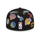 NBA New Era All Over 59Fifty Fitted Hat - Black