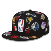 NBA New Era 59Fifty All Over Fitted Hat - Black