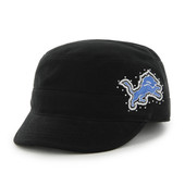47 Brand Detroit Lions Women's Black Facet Military Adjustable Hat