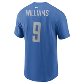 Jameson Williams Detroit Lions Nike Name and Number T-Shirt - Blue