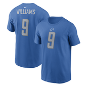 Jameson Williams Detroit Lions Nike Name and Number T-Shirt - Blue