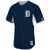 Detroit Tigers Personalized Custom Majestic Authentic Cool Base Home Batting Practice Jersey - Navy