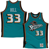 Grant Hill Detroit Pistons Mitchell & Ness Swingman Jersey - Teal