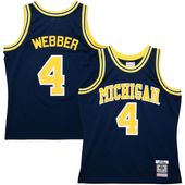 Chris Webber Michigan Wolverines Mitchell & Ness 1991-92 Road Swingman Jersey - Navy