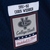 Chris Webber Michigan Wolverines Mitchell & Ness 1991-92 Road Swingman Jersey - Navy