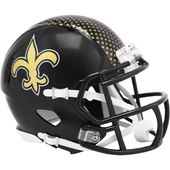 New Orlean Saints Riddell 2022 Alternate Mini Speed Helmet