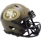 San Francisco 49ers 2022 Salute To Service Riddell Mini Speed Helmet