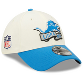 Detroit Lions New Era 2022 Sideline 2-Tone 39Thirty Flex Hat - Cream/Blue