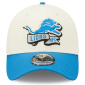 Detroit Lions New Era 2022 Sideline 2-Tone 39Thirty Flex Hat - Cream/Blue