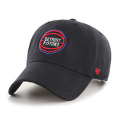 47 Brand Detroit Pistons Black Afterglow Clean Up Adjustable Hat