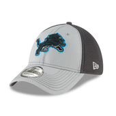 Detroit Lions New Era Grayed Out Neo 2 39Thirty Flex Hat - Gray